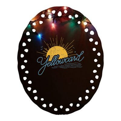 Yellowcard Sun Ceramic Oval Ornament