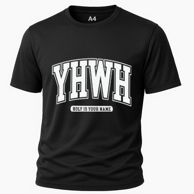 Yhwh Svg Yhwh Varsity Yhwh Christian Cooling Performance Crew T-Shirt