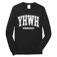 Yhwh Svg Yhwh Varsity Yhwh Christian Long Sleeve Shirt