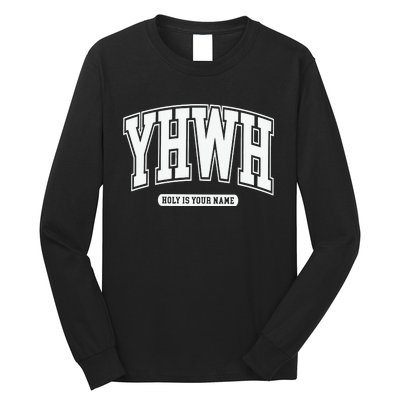 Yhwh Svg Yhwh Varsity Yhwh Christian Long Sleeve Shirt