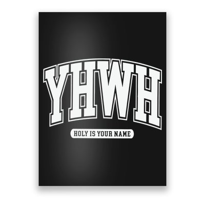 Yhwh Svg Yhwh Varsity Yhwh Christian Poster