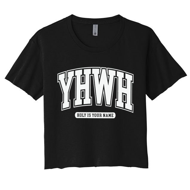 Yhwh Svg Yhwh Varsity Yhwh Christian Crop Top