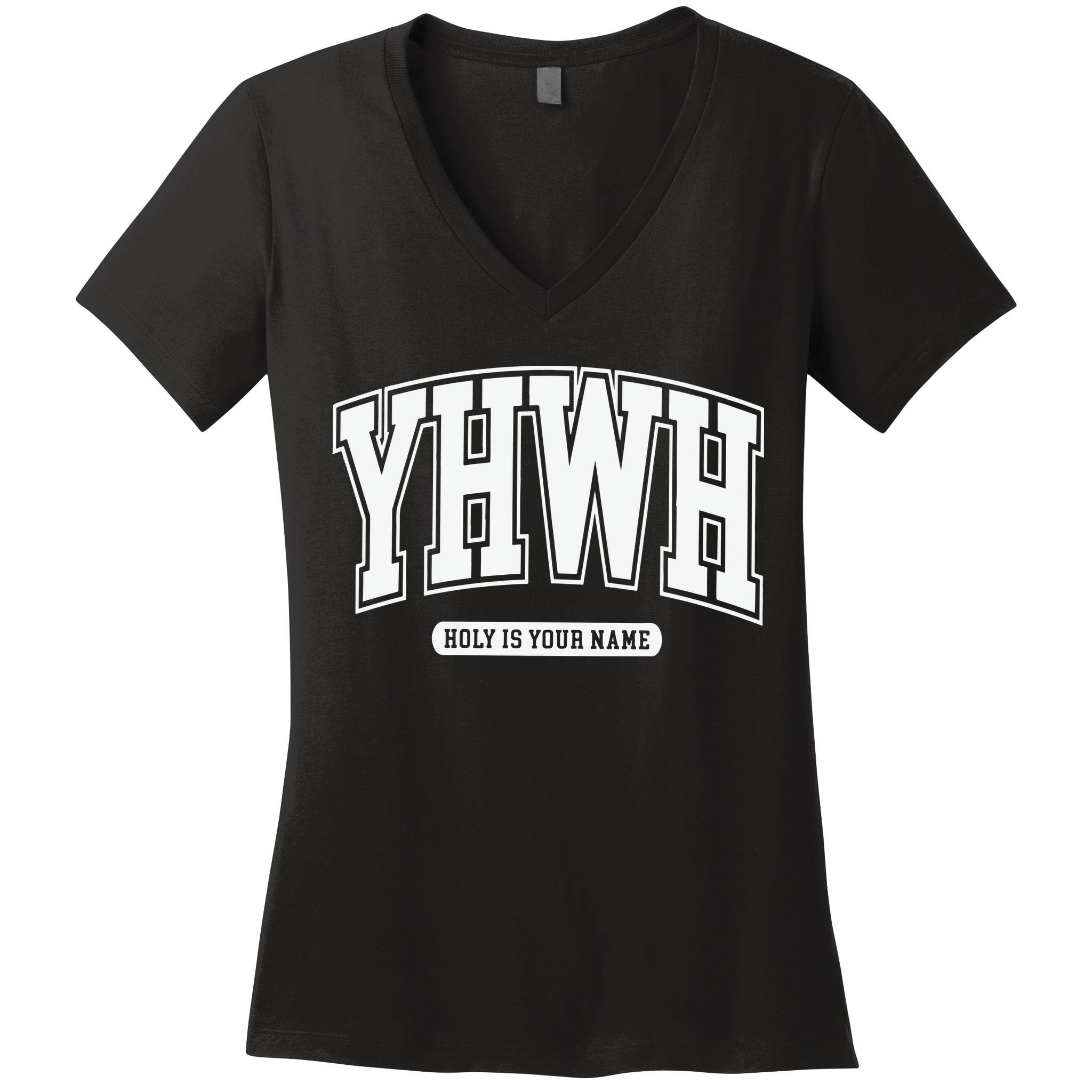 Yhwh Svg Yhwh Varsity Yhwh Christian Women's V-Neck T-Shirt