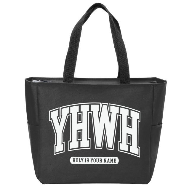 Yhwh Svg Yhwh Varsity Yhwh Christian Zip Tote Bag