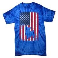 Yorkshire Terrier America Flag Patriot Veteran July 4 Gift Tie-Dye T-Shirt