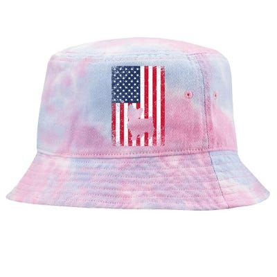 Yorkshire Terrier America Flag Patriot Veteran July 4 Gift Tie-Dyed Bucket Hat