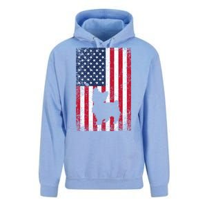 Yorkshire Terrier America Flag Patriot Veteran July 4 Gift Unisex Surf Hoodie