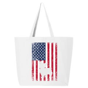 Yorkshire Terrier America Flag Patriot Veteran July 4 Gift 25L Jumbo Tote