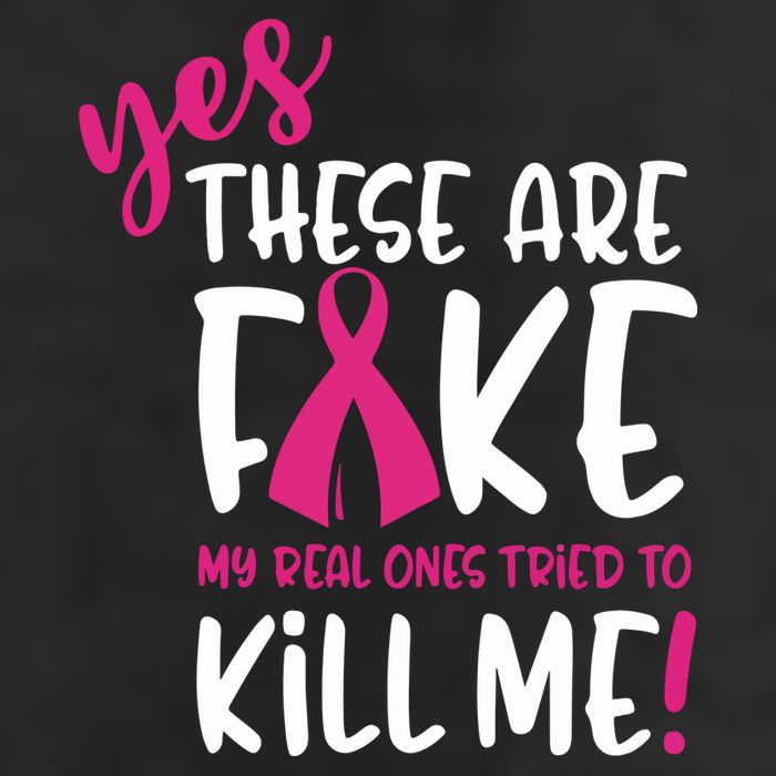 Yes These Are Fake My Real Ones Tried To Kill Me 7 Panel Mesh Trucker Snapback Hat