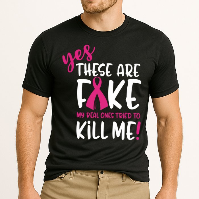 Yes These Are Fake My Real Ones Tried To Kill Me Cooling Performance Crew T-Shirt