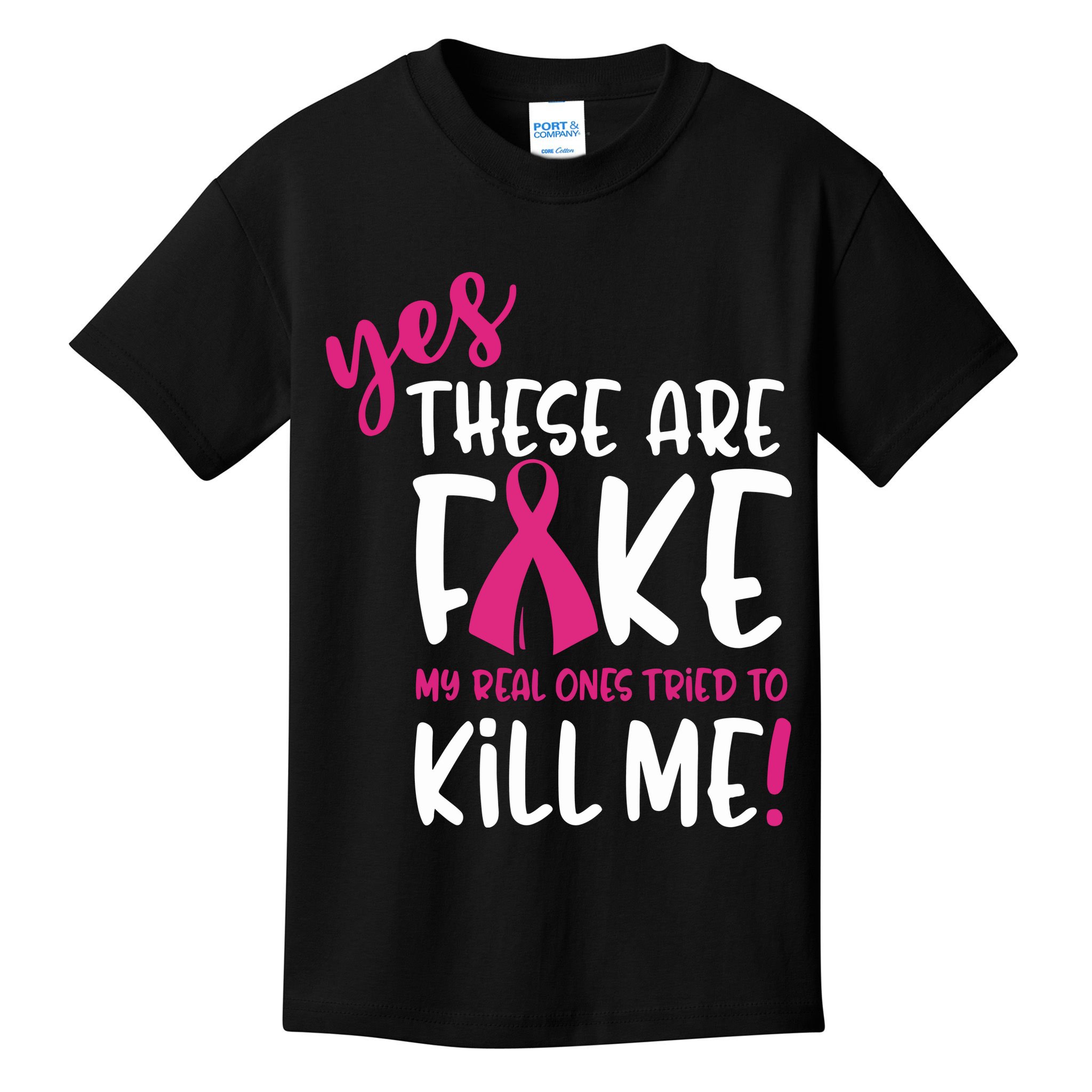 Yes These Are Fake My Real Ones Tried To Kill Me Kids T-Shirt