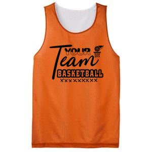 Your Team Basketball Gift For Basketball Team Sport Bball Mesh Reversible Basketball Jersey Tank