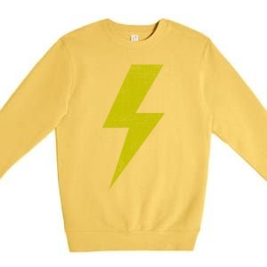 Yellow Team Bolt Of Lightning Game Design Gift Premium Crewneck Sweatshirt