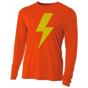 Yellow Team Bolt Of Lightning Game Design Gift Cooling Performance Long Sleeve Crew