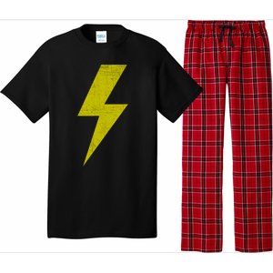 Yellow Team Bolt Of Lightning Game Design Gift Pajama Set