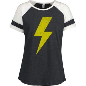 Yellow Team Bolt Of Lightning Game Design Gift Enza Ladies Jersey Colorblock Tee