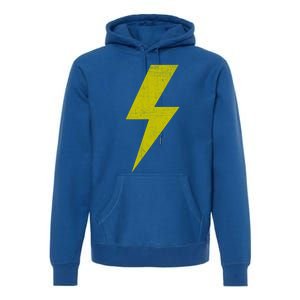 Yellow Team Bolt Of Lightning Game Design Gift Premium Hoodie