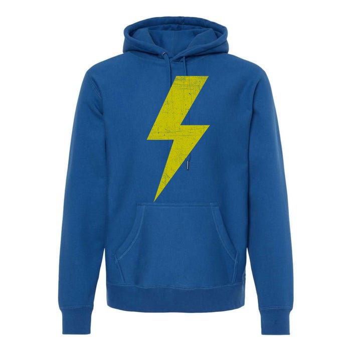 Yellow Team Bolt Of Lightning Game Design Gift Premium Hoodie