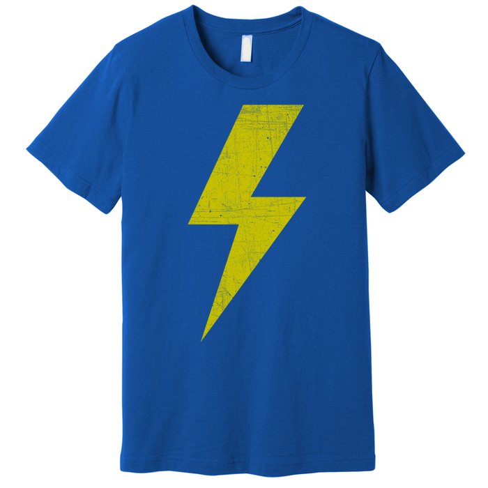 Yellow Team Bolt Of Lightning Game Design Gift Premium T-Shirt