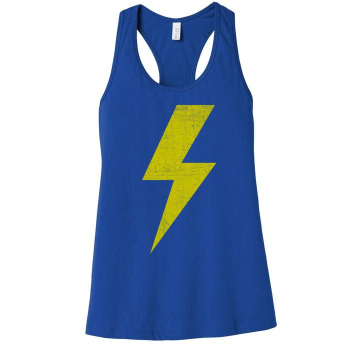 Yellow Team Bolt Of Lightning Game Design Gift Women's Racerback Tank