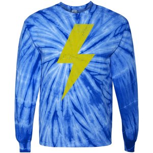 Yellow Team Bolt Of Lightning Game Design Gift Tie-Dye Long Sleeve Shirt