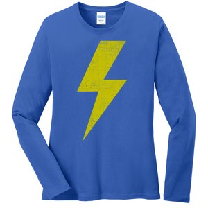 Yellow Team Bolt Of Lightning Game Design Gift Ladies Long Sleeve Shirt