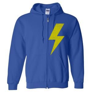 Yellow Team Bolt Of Lightning Game Design Gift Full Zip Hoodie