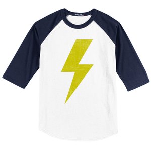 Yellow Team Bolt Of Lightning Game Design Gift Baseball Sleeve Shirt