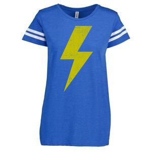 Yellow Team Bolt Of Lightning Game Design Gift Enza Ladies Jersey Football T-Shirt