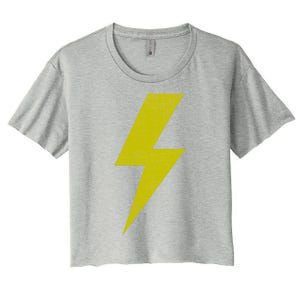 Yellow Team Bolt Of Lightning Game Design Gift Women's Crop Top Tee