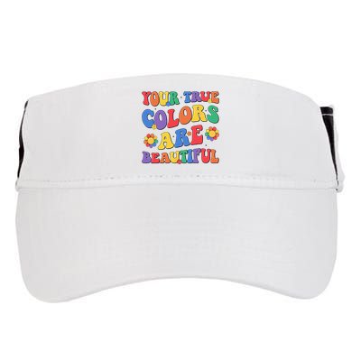 Your True Colors Are Beautiful LGBT Rainbow Pride Flag Adult Drive Performance Visor