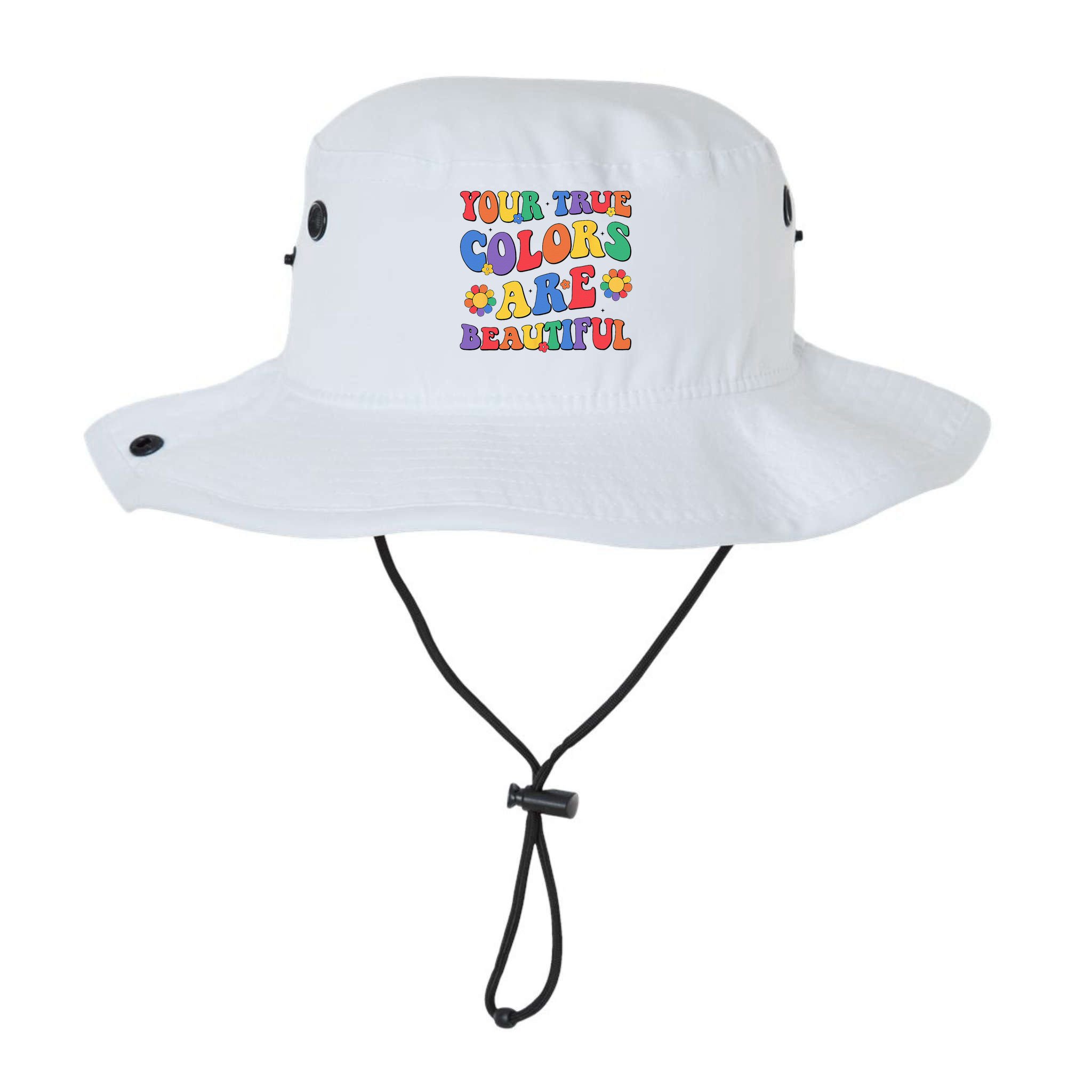 Your True Colors Are Beautiful LGBT Rainbow Pride Flag Bucket Hat