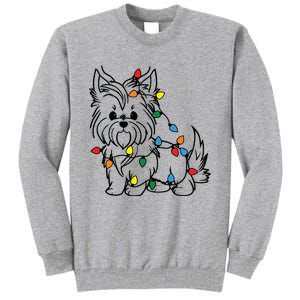 Yorkshire Terrier Christmas Yorkie Tall Sweatshirt