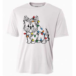 Yorkshire Terrier Christmas Yorkie Cooling Performance Crew T-Shirt