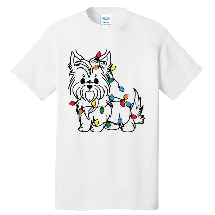 Yorkshire Terrier Christmas Yorkie Tall T-Shirt