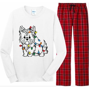 Yorkshire Terrier Christmas Yorkie Long Sleeve Pajama Set