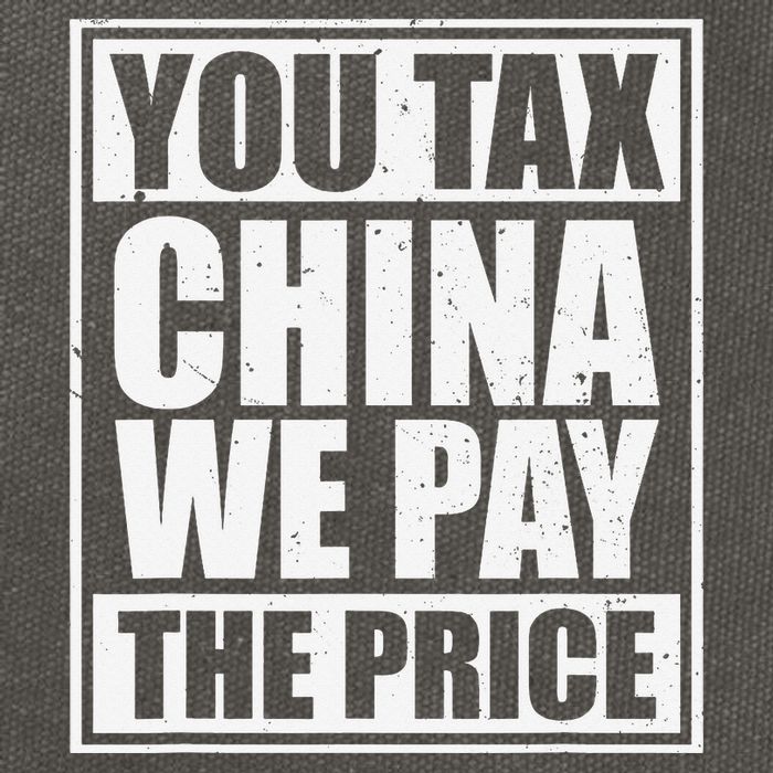You Tax China We Pay The Price Anti Tariffs Cotton Canvas Backpack