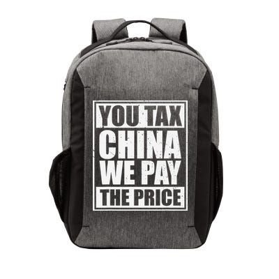 You Tax China We Pay The Price Anti Tariffs Vector Backpack
