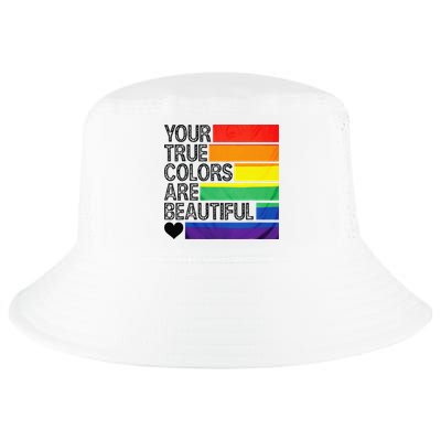 Your True Colors Are Beautiful Rainbow LGBT Pride Month Cool Comfort Performance Bucket Hat