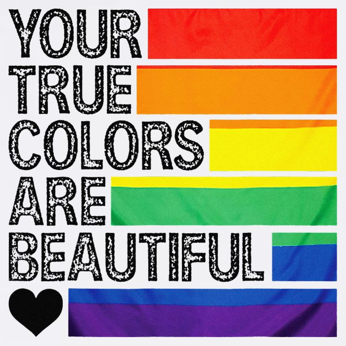 Your True Colors Are Beautiful Rainbow LGBT Pride Month Apron