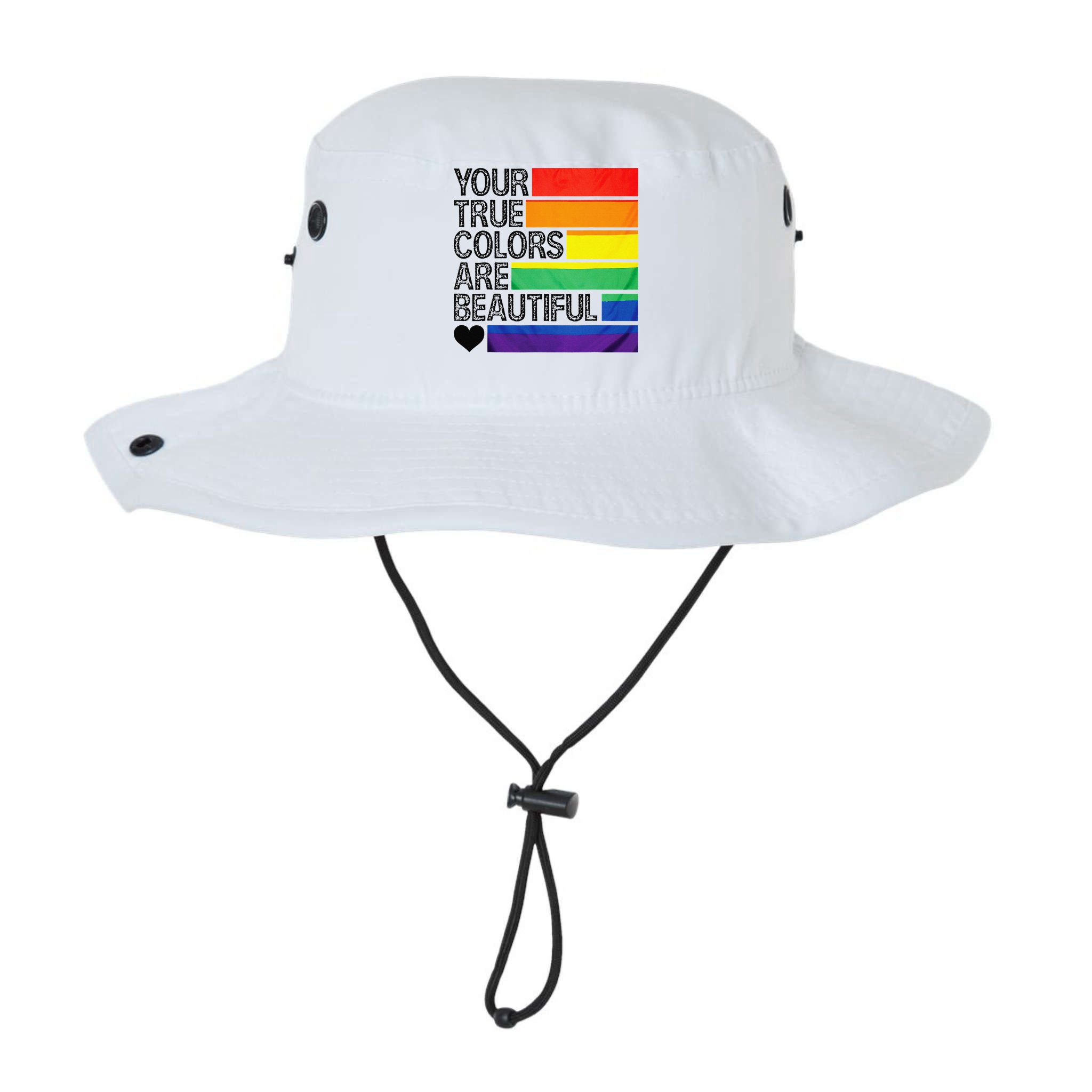 Your True Colors Are Beautiful Rainbow LGBT Pride Month Bucket Hat