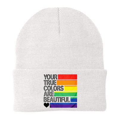 Your True Colors Are Beautiful Rainbow LGBT Pride Month Beanie