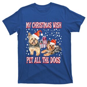 Yorkshire Terrier Christmas Wish Yorkie Pet All The Dogs Gift T-Shirt