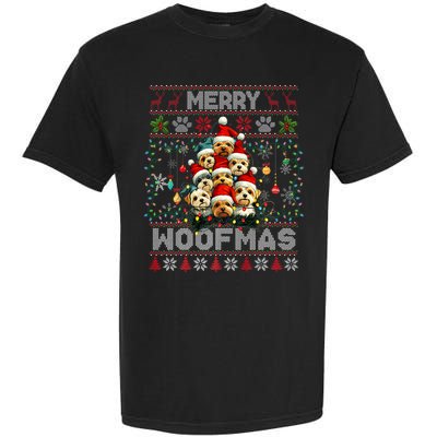Yorkshire Terrier Christmas Tree Dog Lover Xmas Ugly Sweater Garment-Dyed Heavyweight T-Shirt