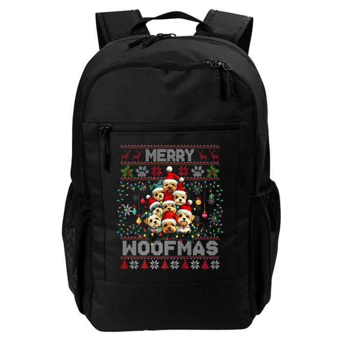 Yorkshire Terrier Christmas Tree Dog Lover Xmas Ugly Sweater Daily Commute Backpack