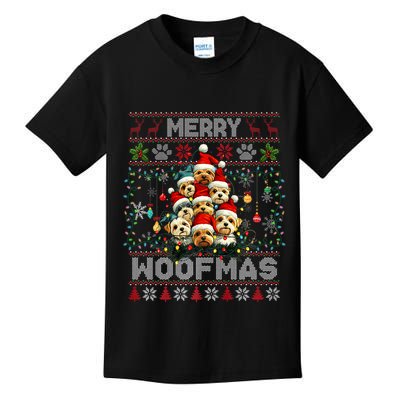 Yorkshire Terrier Christmas Tree Dog Lover Xmas Ugly Sweater Kids T-Shirt