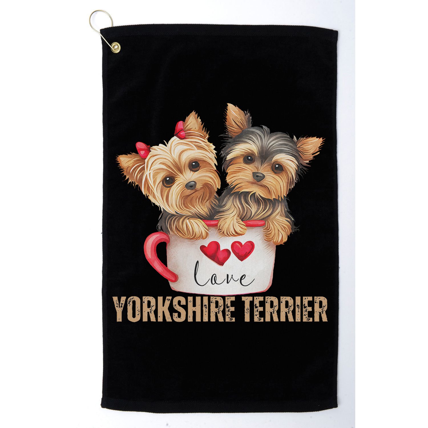 Yorkshire Terrier Dog Lover Gifts Yorkie Golf Towel