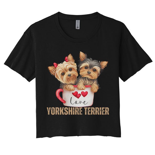 Yorkshire Terrier Dog Lover Gifts Yorkie Crop Top