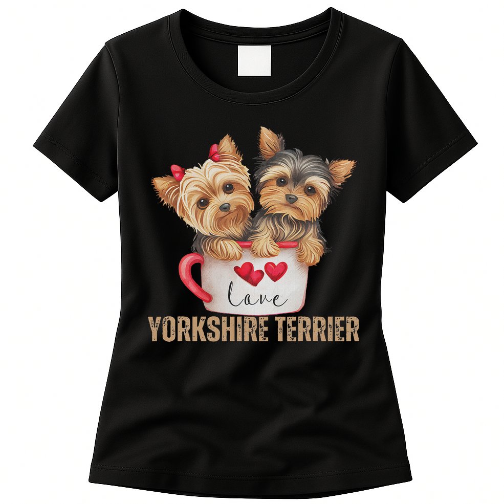 Yorkshire Terrier Dog Lover Gifts Yorkie Womens T-Shirt