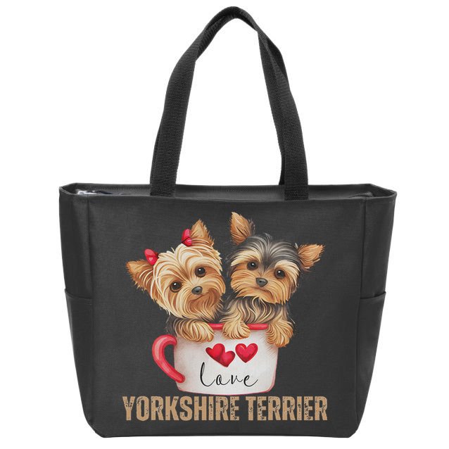 Yorkshire Terrier Dog Lover Gifts Yorkie Zip Tote Bag